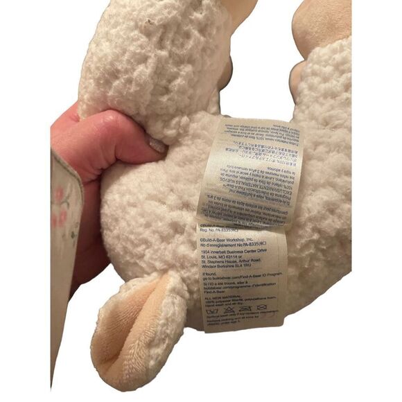 Build-A-Bear Workshop White Tan Hooves Lamb Sheep Plush Stuffed Toy - Picture 6 of 15
